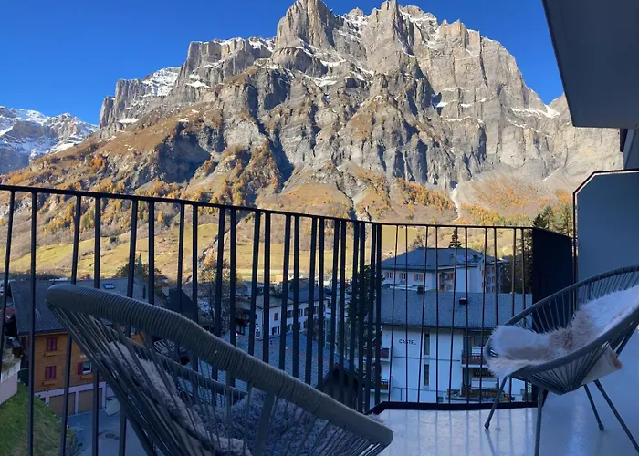 Renovated Studio | Dream Views • Balcony • Free Parking Apartment Leukerbad