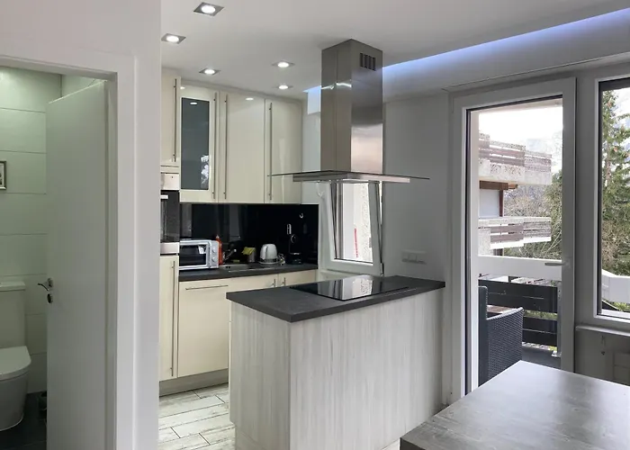 Renovated Studio | Dream Views • Balcony • Free Parking Leukerbad