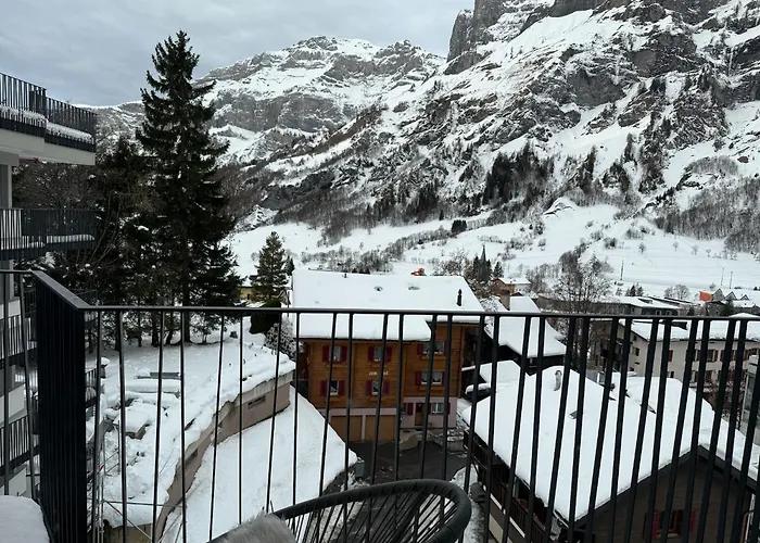 Renovated Studio | Dream Views • Balcony • Free Parking Apartman Leukerbad